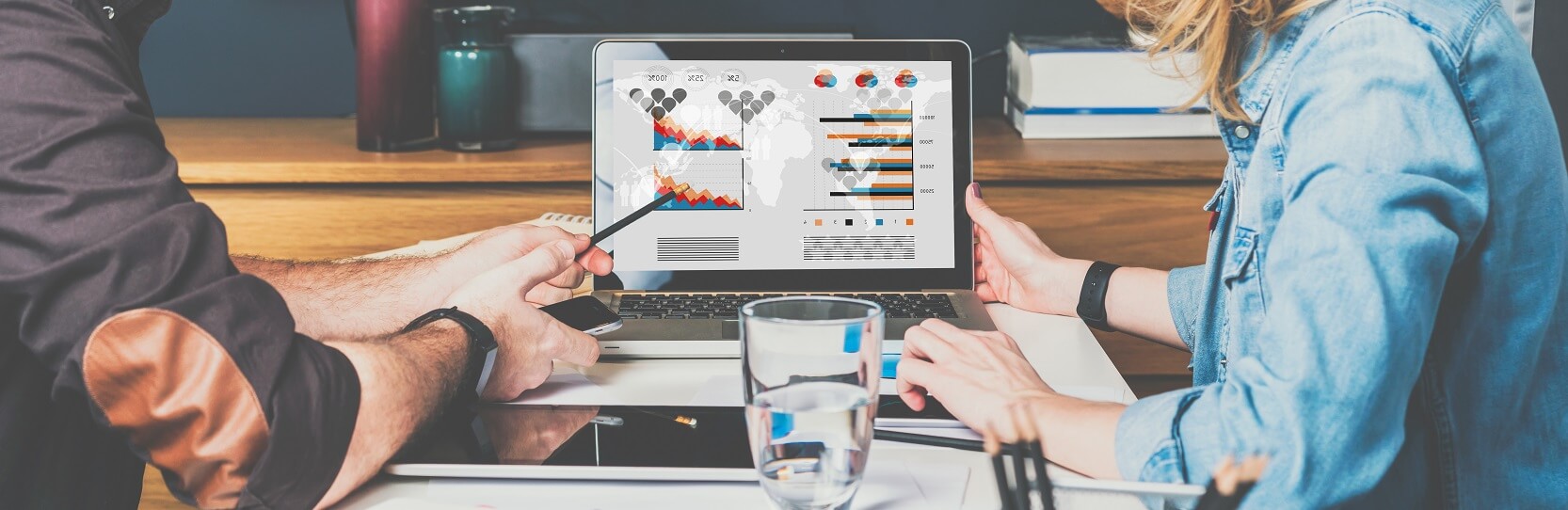 Tableau de bord logiciel CRM